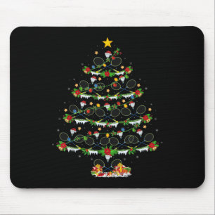 Tapis De Souris Badminton Sports Lover Lighting Badminton Christma