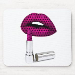 Tapis De Souris Baguette à lèvres pourpre Pointe