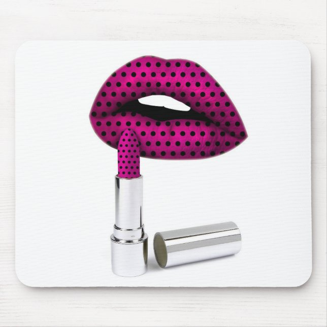 Tapis De Souris Baguette à lèvres pourpre Pointe (Devant)