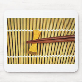 Tapis De Souris Baguettes à Sushi Sensei Maîtres Bois Bambou