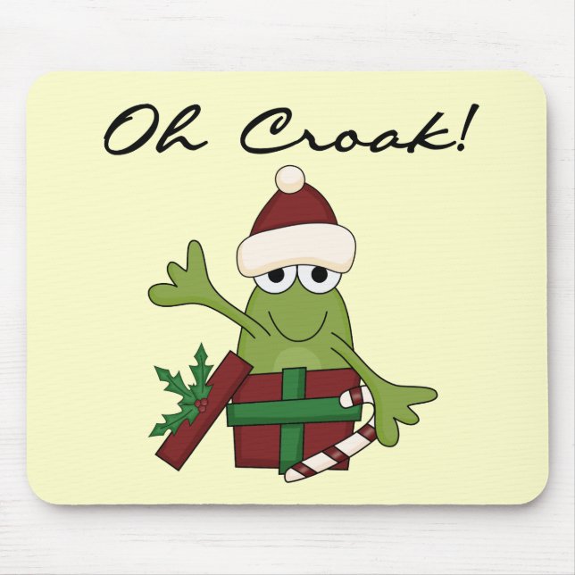 Tapis De Souris Bah Humbug Frog T-shirts et cadeaux de Noël (Devant)