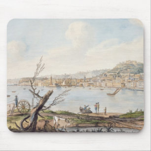 Tapis De Souris Baie de Naples du bord de mer près du Br de