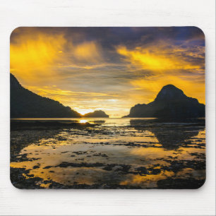 Tapis De Souris Baie d'El Nido au coucher du soleil