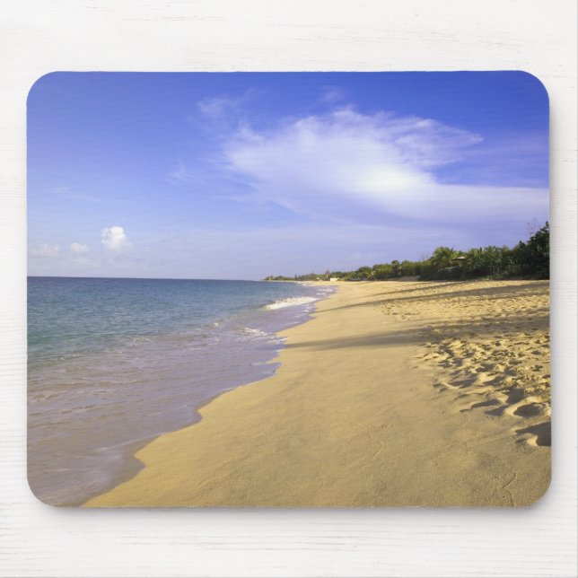 Tapis De Souris Baie Longue Long Bay Beach, St Martin, (Devant)