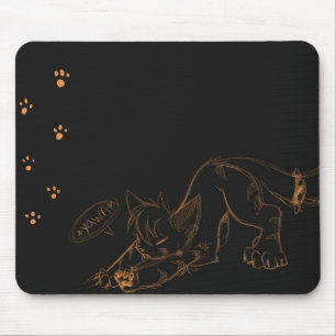 Tapis De Souris Bâillement sauvage Mousepad de Kaeko