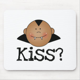 Tapis De Souris Baiser de Dracula d'Afro-américain