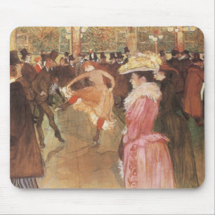 Tapis De Souris Bal au cabaret by Toulouse Lautrec