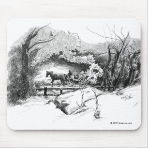 Tapis De Souris Balade à travers Central Park Mousepad