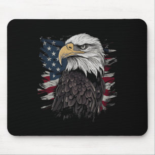 Tapis De Souris Bald Eagle USA Drapeau américain Patriotic Graphis