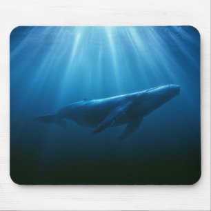 Tapis De Souris Baleine à bosses sous-marine
