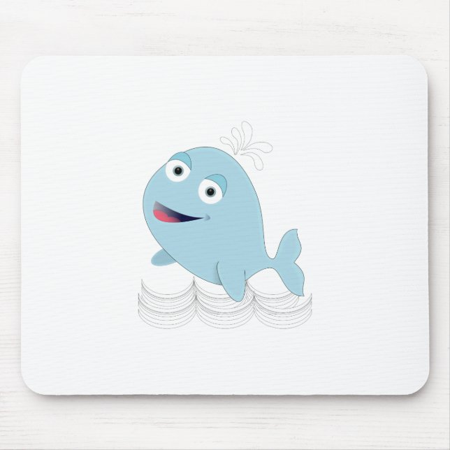 Tapis De Souris Baleine bleue (Devant)