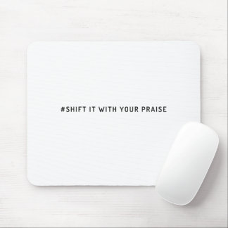 Tapis De Souris Balise de hachage sur les médias sociaux blanc Chr