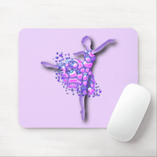 Tapis De Souris Ballerina Art Purple Dance