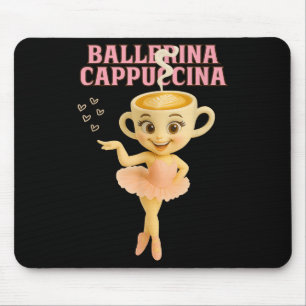 Tapis De Souris Ballerina Cappuccina Italien Brainrot mème Kids Gi