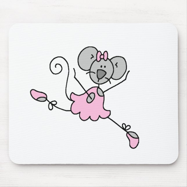 Tapis De Souris Ballerine une Mousepad de souris (Devant)