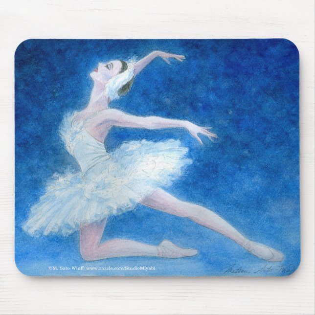 Tapis De Souris Ballet Mousepad de lac swan (Devant)