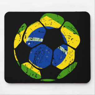 Tapis De Souris Ballon de football Mousepad du Brésil