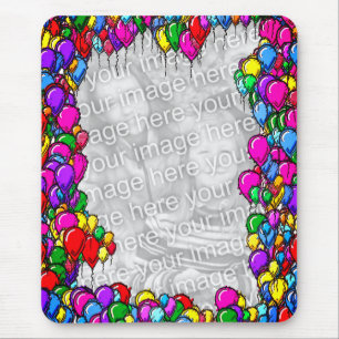 Tapis De Souris Ballons colorés Conception photo