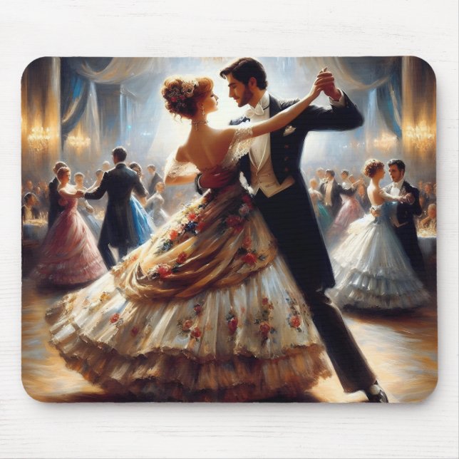 Tapis De Souris Ballroom Danser Couples Danse Musique (Devant)