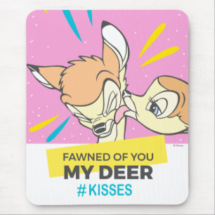 Tapis De Souris Bambi Et Faline "Fawned Of You My Deer"