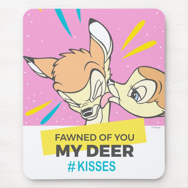 Tapis De Souris Bambi & Faline "Fawned Of You My Deer" (Devant)