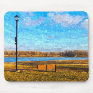 Tapis De Souris Banc de la rivière Missouri Painty