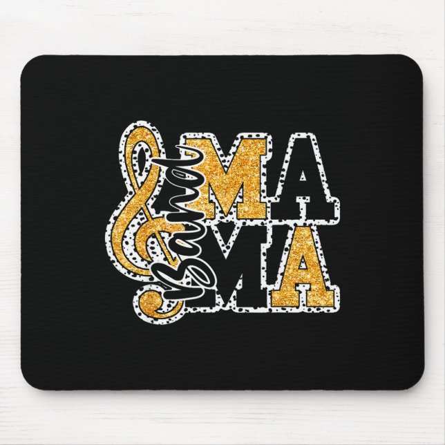 Tapis De Souris Band Mom Life Mother's Day Band Mama Marching Band (Devant)
