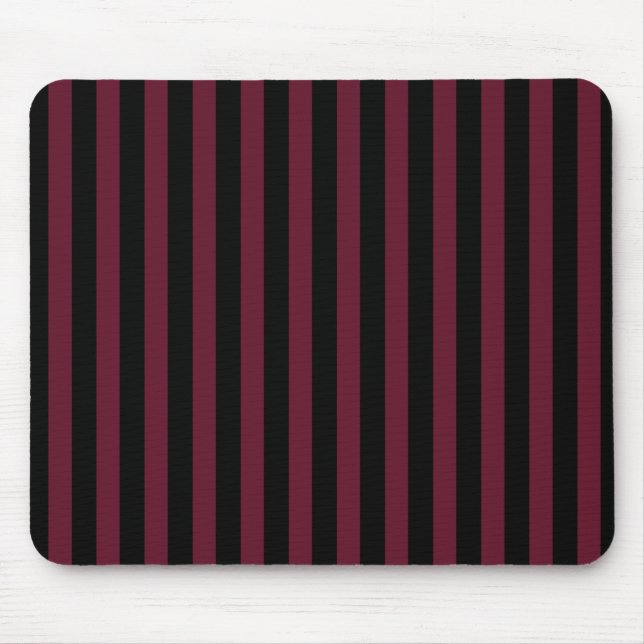 Tapis De Souris Bande bordeaux et noire (Devant)