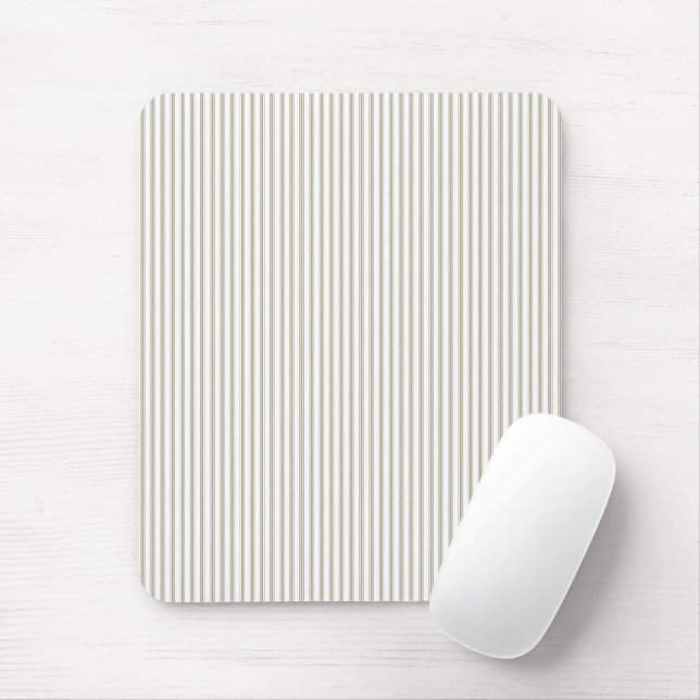 Tapis De Souris Bande de cueillette beige et blanche (Avec souris)