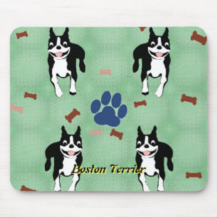 Tapis De Souris Bande dessinée de Boston Terrier