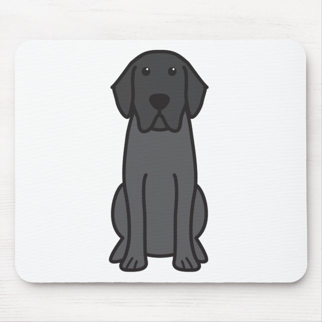 Tapis De Souris Bande dessinée de chien de labrador retriever (Devant)