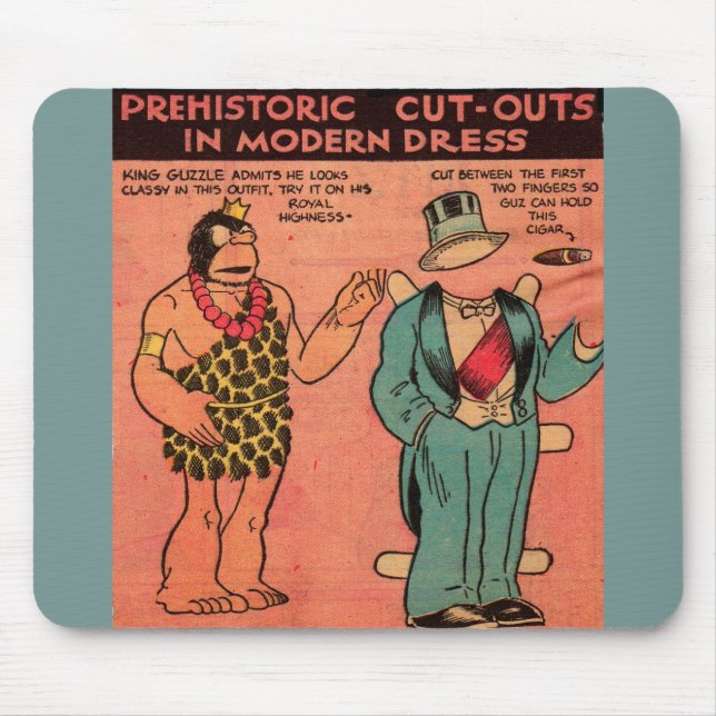 Tapis De Souris Bande dessinée des années 1930 poupée en papier de (Devant)