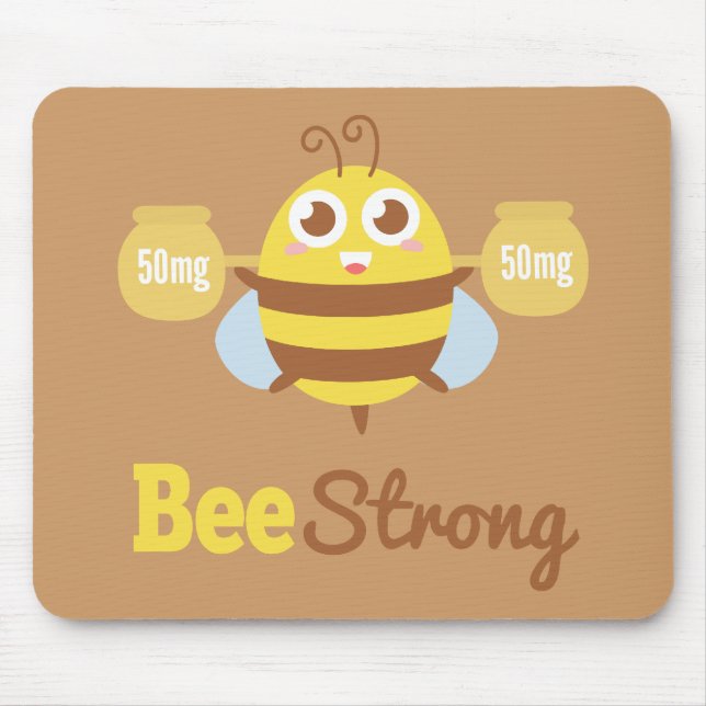 Tapis De Souris Bande dessinée d'une manière amusante : Abeille (Devant)