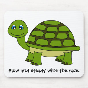 Tapis De Souris Bande dessinée mignonne de tortue