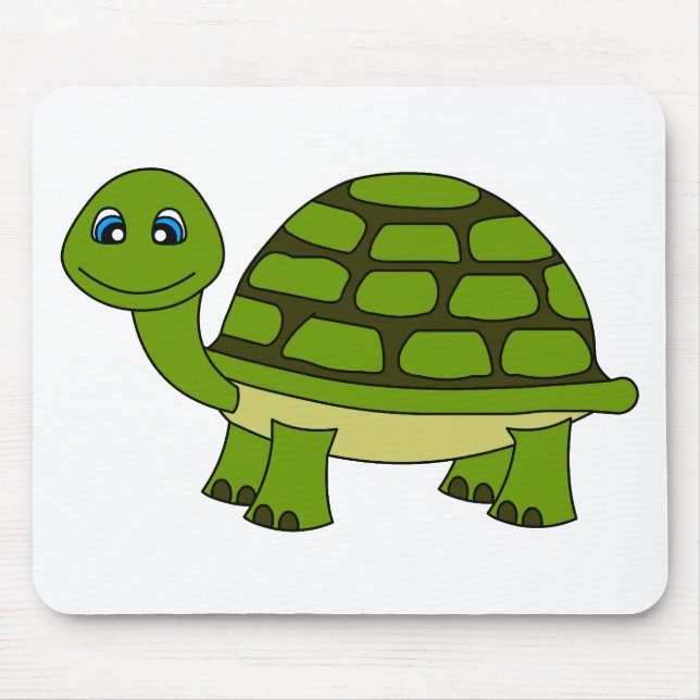 Tapis De Souris Bande dessinée mignonne de tortue (Devant)