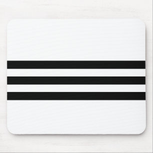Tapis De Souris Bande noire et blanche