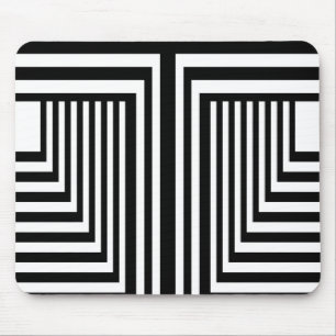 Tapis De Souris Bande noire et blanche