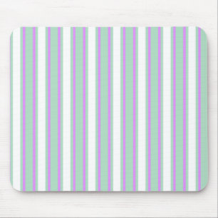 Tapis De Souris Bandes de bonbons à la menthe et au lilas