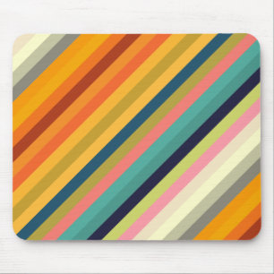 Tapis De Souris bandes de couleur coloré pastel 002