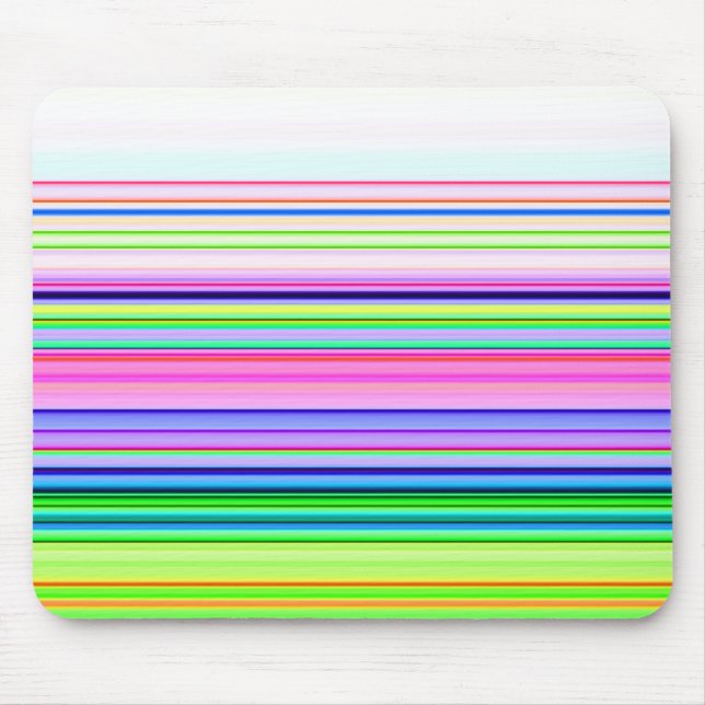 Tapis De Souris Bandes de néon colorées chaudes (Devant)