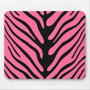 Tapis De Souris Bandes de zèbre rose