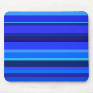Tapis De Souris Bandes horizontales bleues