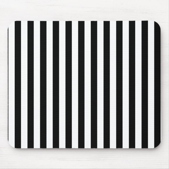 Tapis De Souris Bandes noires et blanches (Devant)