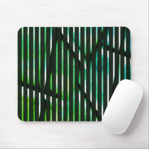 Tapis De Souris Bandes rugueuses sur teintes vertes conception abs