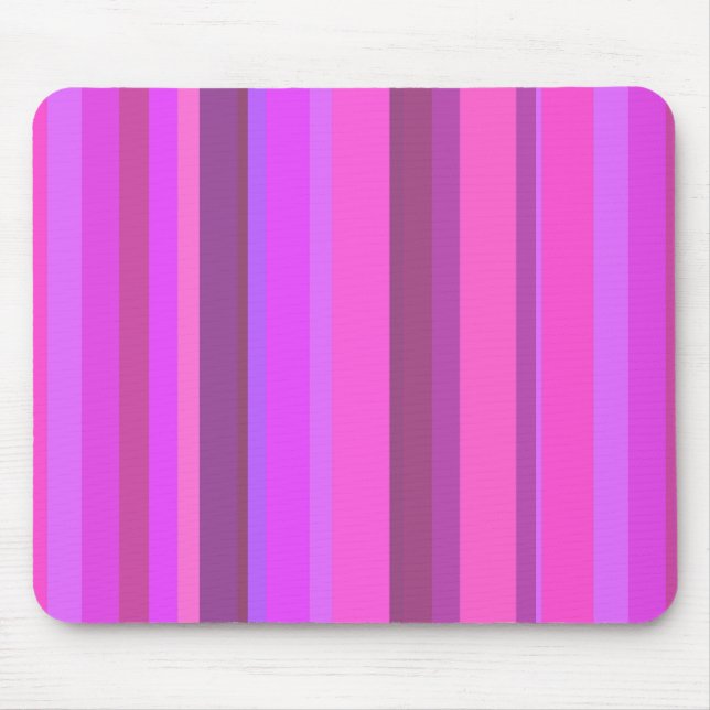 Tapis De Souris Bandes verticales roses (Devant)