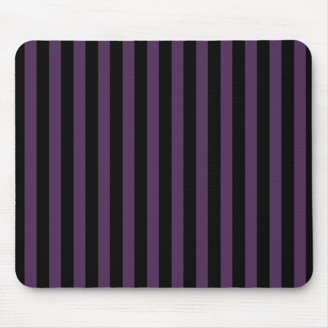 Tapis De Souris Bandes violettes foncées et noires (Devant)
