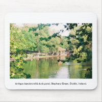 Bandstand & étang canard, Stephens Green Dublin