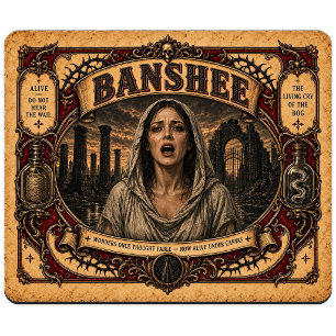 Tapis De Souris Banshee, Monstre de Cirque Vintage