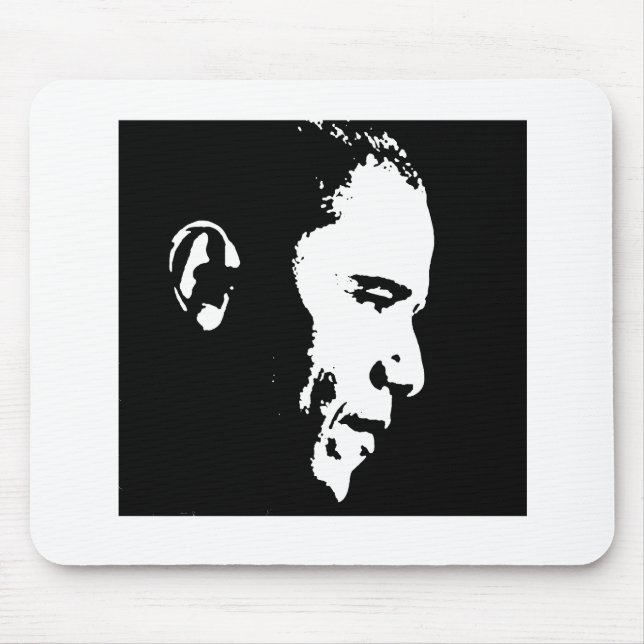 Tapis De Souris Barack Obama font face (Devant)