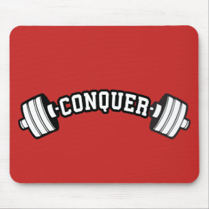 Tapis De Souris Barbell, CONQUER - Gymnase d'haltérophilie